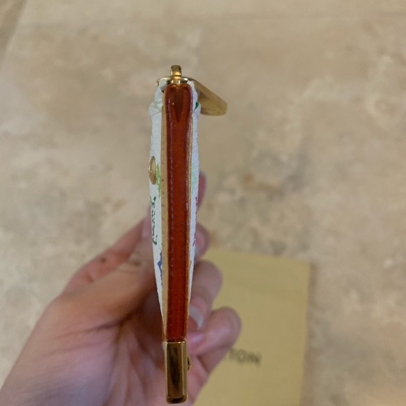 Louis Vuitton monogram multicolor key pouch in white - Picture 6 of 13